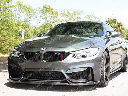 BMW F80 M3 Saloon F82 M4 Coupe F83 Convertible Dual-slat Front Grille, Black With M-Power Tri-Colours