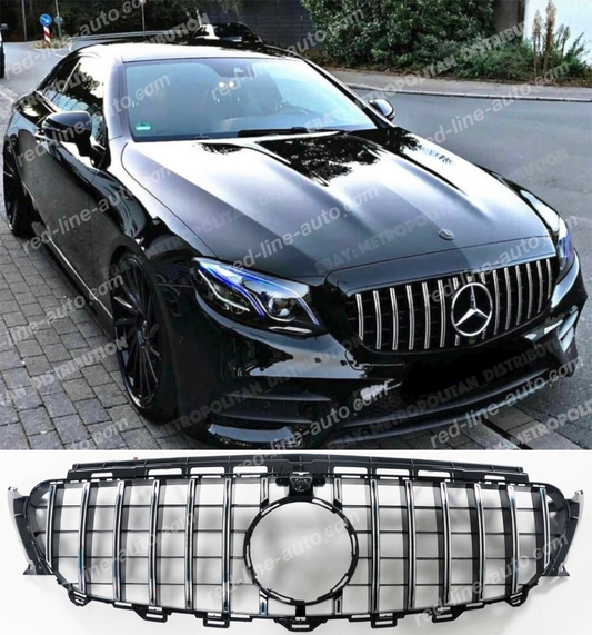 Pre-facelift Mercedes C238 E-Class Coupe A238 Cabriolet E43 E53 AMG Black GT Grille, Chrome Panamericana