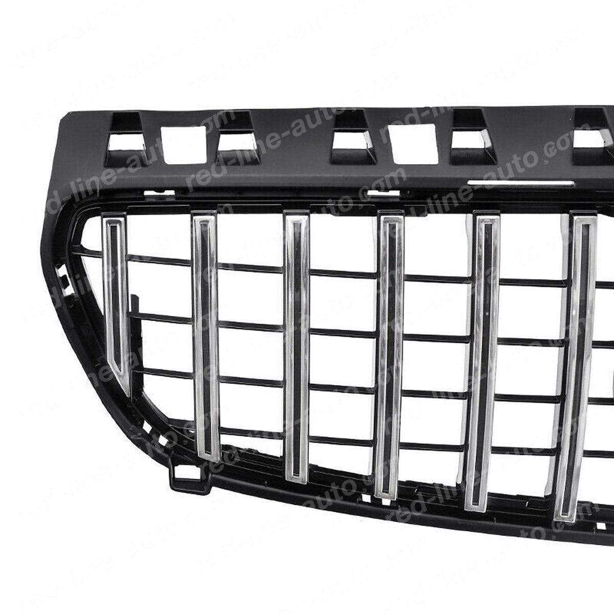 Pre-facelift Mercedes W176 A-Class Hatchback AMG GT Grille, Black with Chrome Panamericana