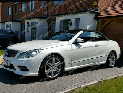 Pre-facelift Mercedes W207 E-Class Coupe C207 Convertible A207 Black AMG Front Grille, Chrome Diamond