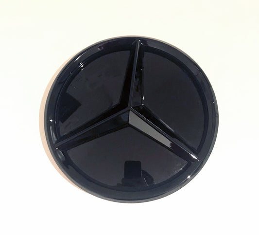 Star Badge, Mirror Flat, Black