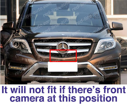 Facelift Mercedes-Benz X204 GLK-Class SUV Black AMG Front Grille, Chrome Diamond GLC43-look