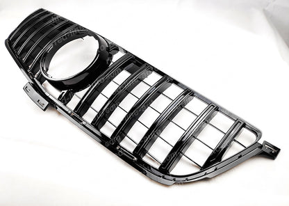 Mercedes W166 M-Class SUV AMG ML 63 GT Front Grille, Full Gloss Black Panamericana